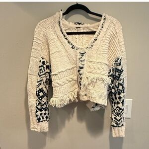 Rare FREE PEOPLE Woven SweahshirtNWT